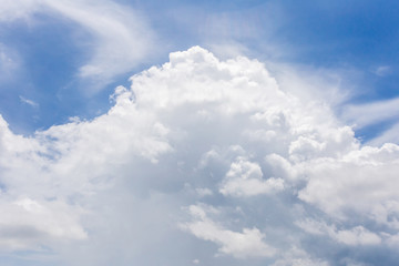 Blue sky background with clouds