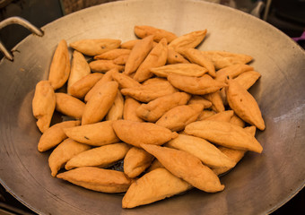 Fried fish balls (rugby shaped)