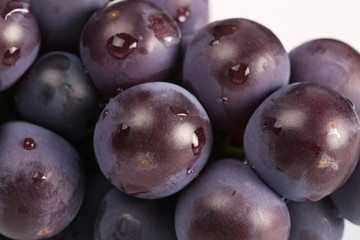 Juicy Red Grape on the awhite background