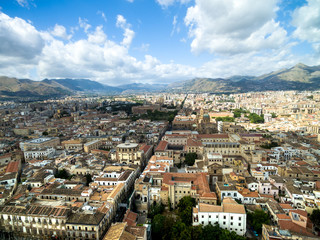 Obraz premium Aerial View of Palermo, Italy