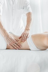 Fototapeta na wymiar Professional massage for health and relax