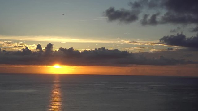 沖縄 海 02 夕日 タイムラプス Sun Set Time Lapse