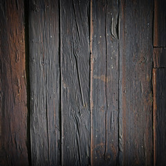 Old, brown oak wood sign with copy space