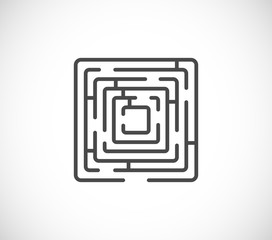 maze rectangle icon