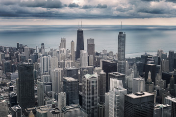 Fototapeta na wymiar Chicago cityscape view