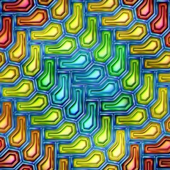 Seamless texture of abstract shiny colorful 3D illustration