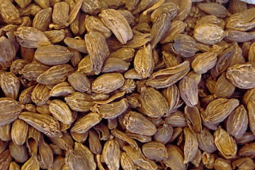 Whole black cardamoms