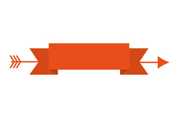 arrow ribbon arch icon