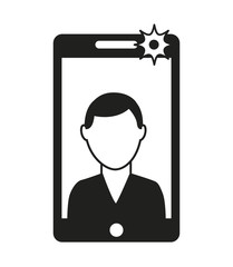 selfie photographic smartphone icon