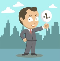 Winner Success Businessman