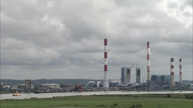 River Loire And Power Station