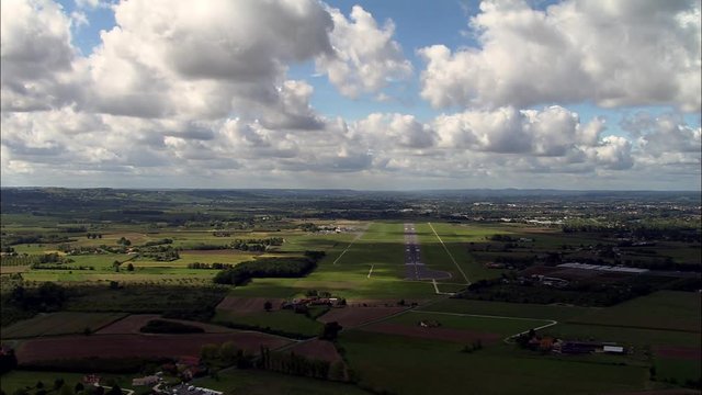 Approach And Landing At Bergerac Airport