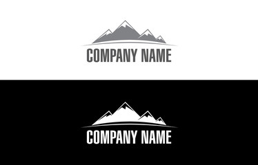 Mountain logo flat