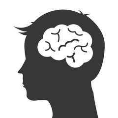 brain storming mind icon