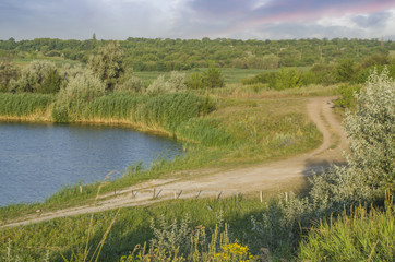 the path near the lake for Hiking