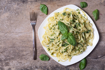 pasta with spinach