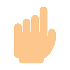 Obraz premium hand human finger index icon