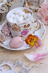 Romantische Osterdeko