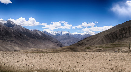 Fototapeta na wymiar Hilly landscape in the Tajikistan. Pamir