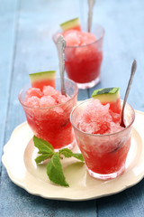 homemade watermelon ice