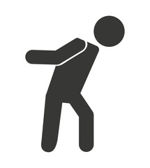 worker man courier icon