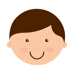 Fototapeta premium little boy smile icon