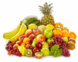 Still life of fresh healthy tropical fruit
