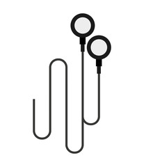 earphones wire music icon