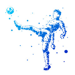 Illustration of abstract football player.