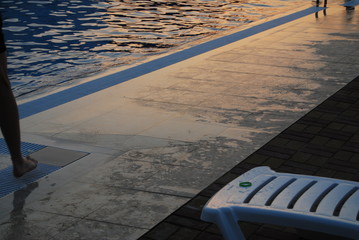 with clear water pool