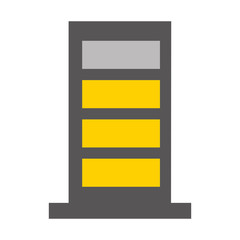 building construction silhouette icon