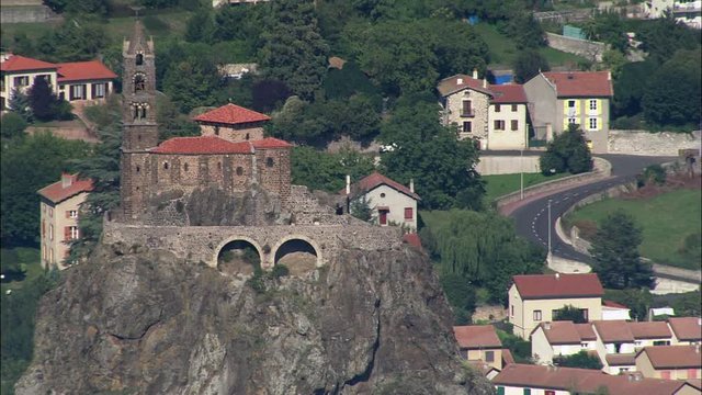 Le Puy And Saint Michel D'Aiguilhe On Rock