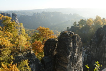 Herbst im Elbsandsteingebirge