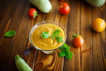 squash caviar cooked with different vegetables and spices
