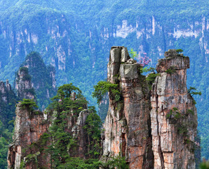 Fototapeta na wymiar Zhangjiajie National Forest Park in Hunan Province, China