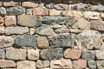 Masonry house stone wall closeup as background