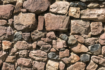 Masonry house stone wall closeup as background