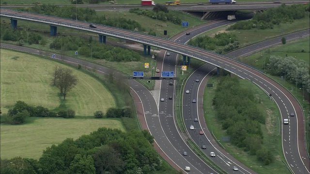 M6 North Of Preston And Blackpool Spur M55