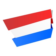 luxembourg origami flag