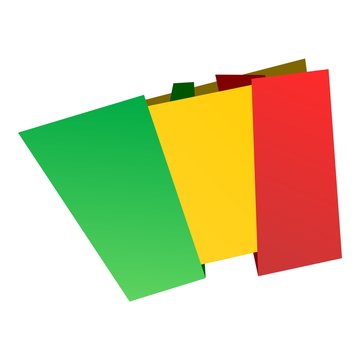 Republic of Mali origami flag