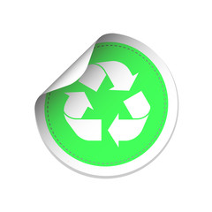 Recycle Symbol Label