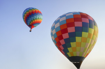Fototapeta premium Multicolored balloons in the sky