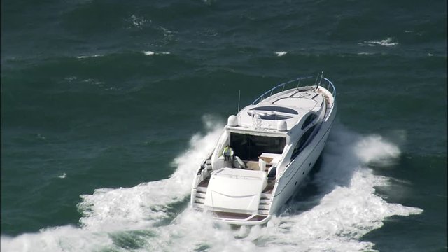  Motorboat, Heavy Sea