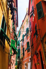 Fototapeta na wymiar narrow alley in Vernazza, Cinque Terre, Italy
