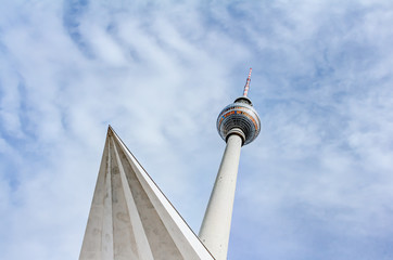 Berlin Fernsehturm in Berlin am Alexanderplatz