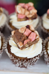 Rocky Road Cupcakes Close Up