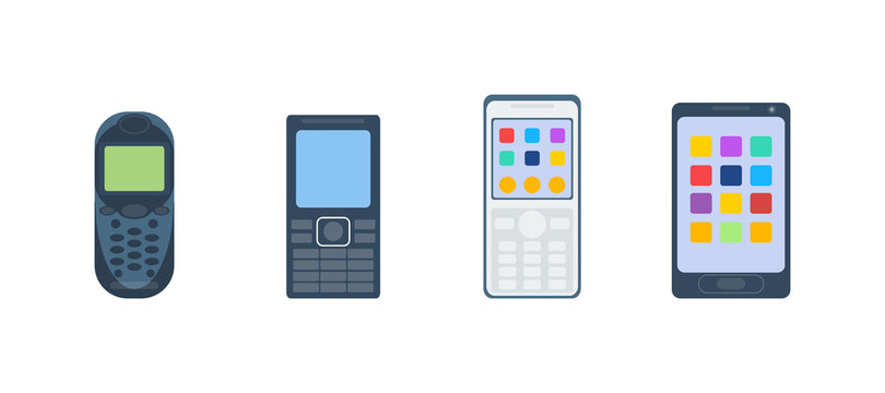 Mobile phone cellphone vector illustration.