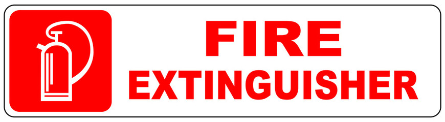 Fire extinguisher sign