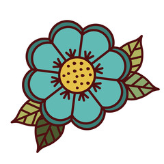 beautiful flower isolated icon design, vector illustration  graphic 