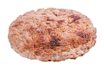 cutlet burger isolated on a white background